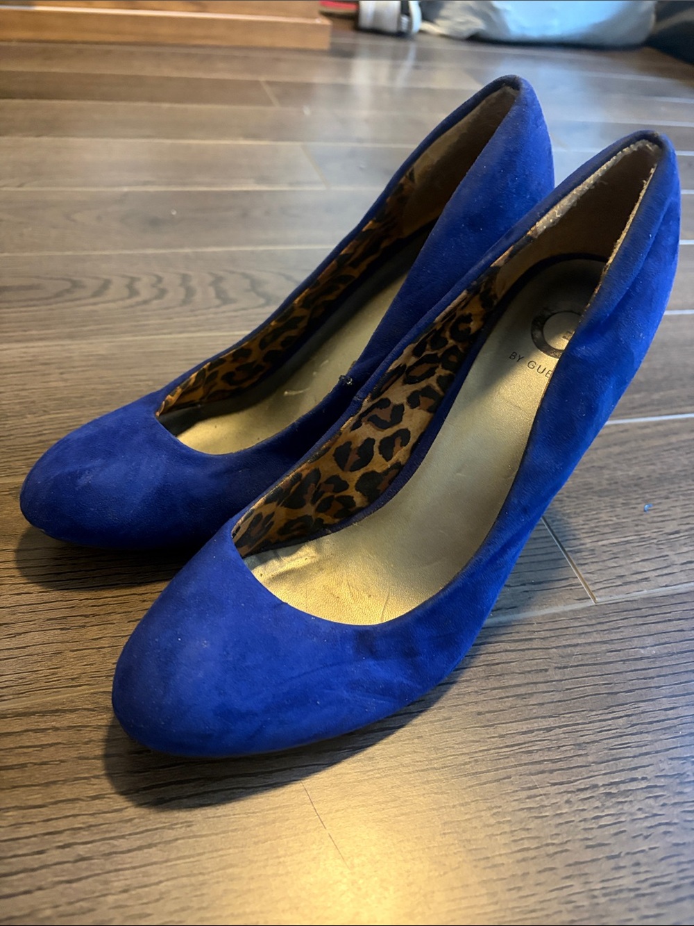 Blue Suede Women's Pumps by Guess